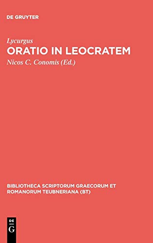 Oratio in Leocratem: Cum ceterarum Lycurgi orationum fragmentis reprint 1970 Edition (PDF Instant Download)