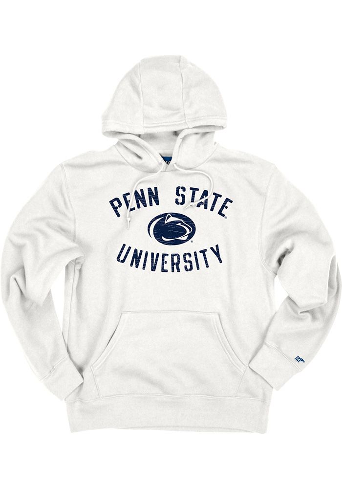 Penn State Nittany Lions Mens White Arch Logo Long Sleeve Hoodie For Men And Women
