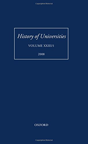 History of Universities: Volume XXIII 1  Edition (PDF Instant Download)