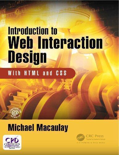 Introduction To Web Interaction Design With Html And Css (PDF Instant Download)