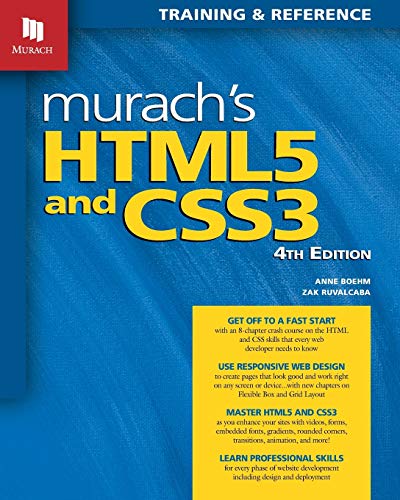 Murach's HTML5 and CSS3 (4th Edition) 4-edition (PDF Instant Download)