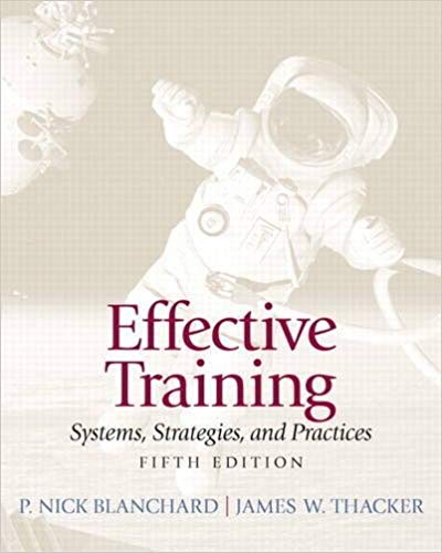 Effective Training Systems Strategies and Practices 5th Edition (PDF Instant Download)