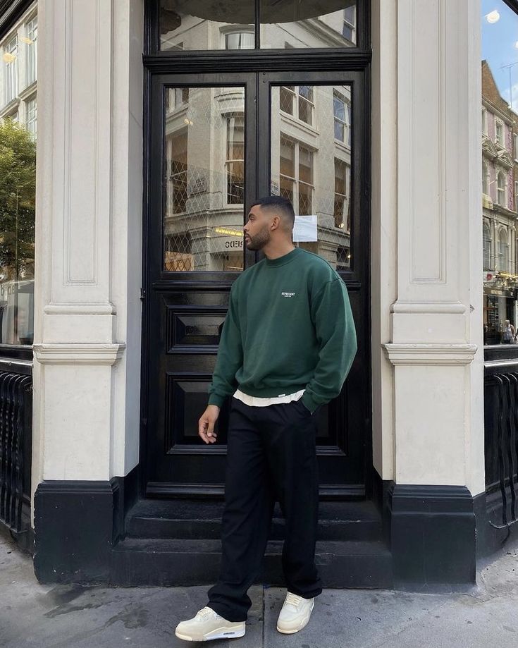 Studio Sweater Forest Green For Men And Women