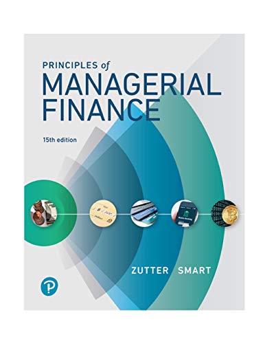 Principles of Managerial Finance 15th Edition by Chad J Zutter (PDF Instant Download)