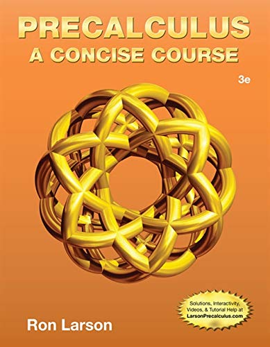 Precalculus : a concise course (PDF Instant Download)