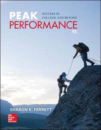 Peak Performance: Success in College and Beyond – 9th Edition (PDF Instant Download)