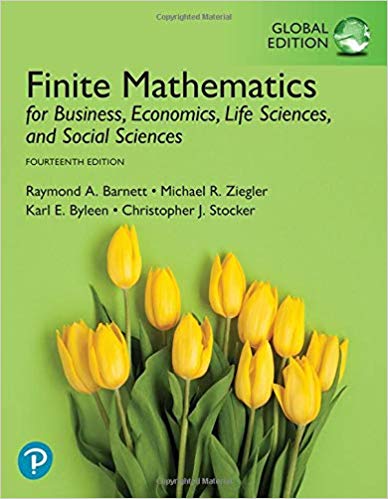 Finite Mathematics for Business, Economics, Life Sciences, and Social Sciences, Global Edition 14th Edition (PDF Instant Download)