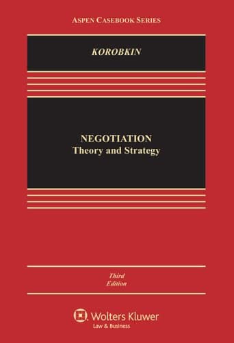Negotiation: Theory and Strategy (Aspen Casebook) (Aspen Casebook Series) 3rd Edition (PDF Instant Download)