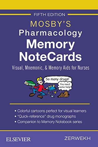 Mosby’s Pharmacology Memory Notecards: Visual, Mnemonic, and Memory Aids for Nurses (PDF Instant Download)