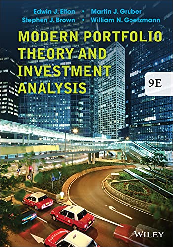 Modern Portfolio Theory and Investment Analysis – 9th Edition (PDF Instant Download)