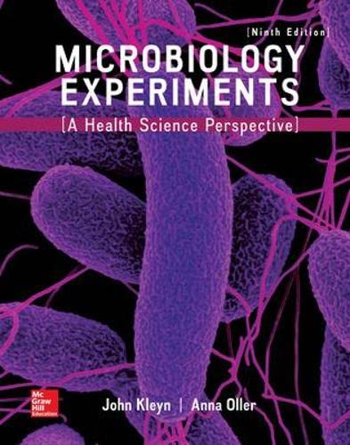 Microbiology Experiments: A Health Science Perspective 9-edition (PDF Instant Download)