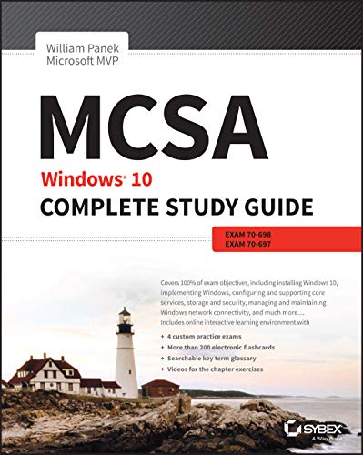 MCSA: Windows 10 Complete Study Guide: Exam 70-698 and Exam 70-697 1st Edition (PDF Instant Download)