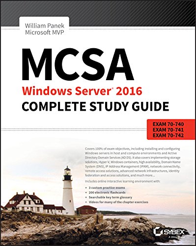 MCSA Windows Server 2016 Complete Study Guide: Exam 70-740, 70-741, 70-742 – 2nd Edition (PDF Instant Download)
