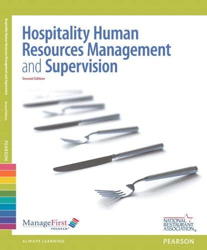 ManageFirst Hospitality Human Resources Management Supervision 2nd Edition by National Restaurant Association (PDF Instant Download)