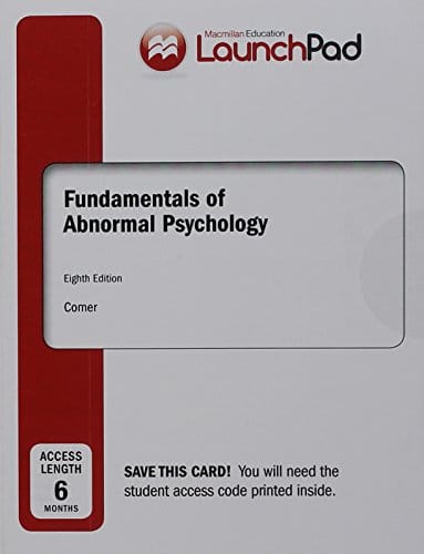 LaunchPad for Fundamentals of Abnormal Psychology – 8th Edition (PDF Instant Download)