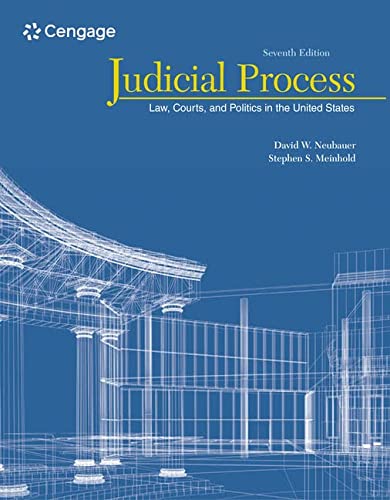 Judicial Process Law Courts and Politics in the United States 7th Edition by David W Neubauer (PDF Instant Download)