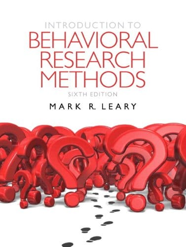 Introduction to Behavioral Research Methods (PDF Instant Download)