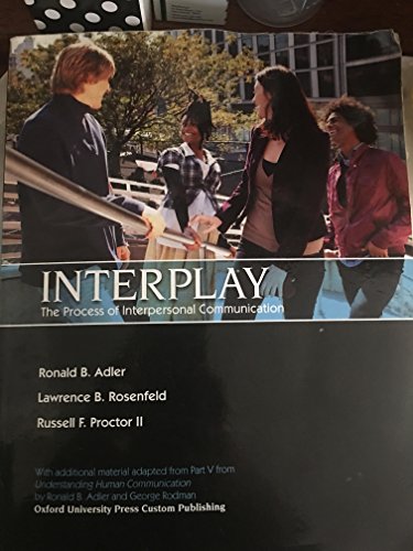 Interplay The Process of Interpersonal Communication 14th Edition eTextBook (PDF Instant Download)