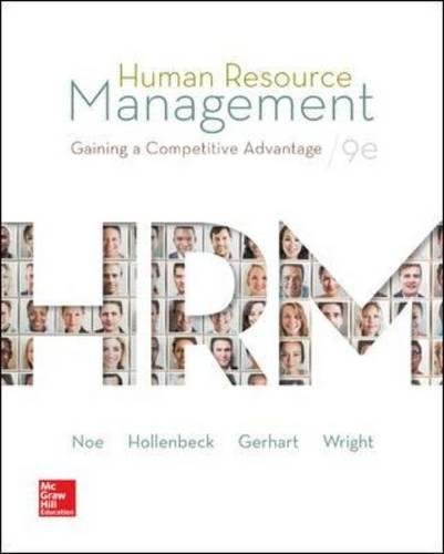 Human Resource Management 9th Edition by Raymond Noe (PDF Instant Download)