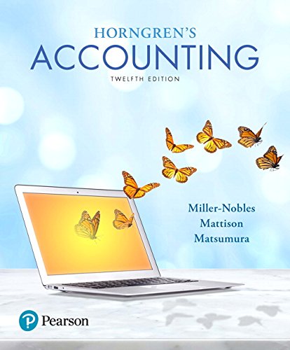 Horngren's Accounting 12-edition (PDF Instant Download)