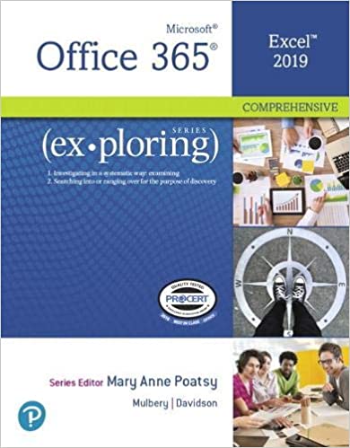 Exploring Microsoft Office Excel 2019 Comprehensive (PDF Instant Download)