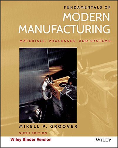 Fundamentals of Modern Manufacturing Materials Processes and Systems 6th Edition by Mikell P Groover (PDF Instant Download)