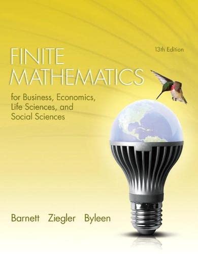 Finite Mathematics for Business, Economics, Life Sciences, and Social Sciences – 13th Edition (PDF Instant Download)