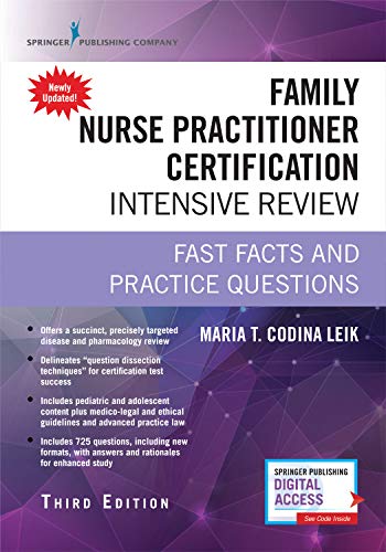 Family Nurse Practitioner Certification Intensive Review: Fast Facts and Practice Questions – 3rd Edition (PDF Instant Download)