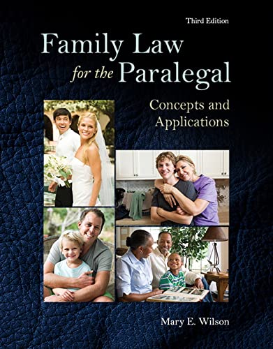 Family Law for the Paralegal: Concepts and Applications 3rd Edition (PDF Instant Download)