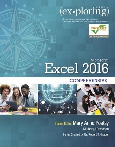 Exploring Microsoft Excel 2016 : comprehensive – 1st Edition (PDF Instant Download)