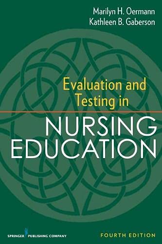 Evaluation and Testing in Nursing Education (PDF Instant Download)