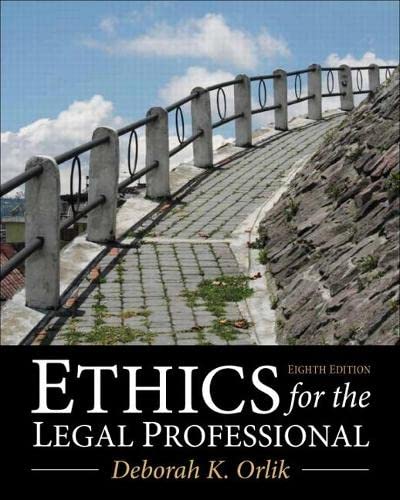 Ethics for the Legal Professional 8-edition (PDF Instant Download)