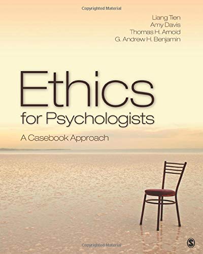 Ethics for Psychologists: A Casebook Approach 1st Edition (PDF Instant Download)