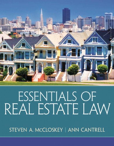 Essentials of Real Estate Law 1st Edition (PDF Instant Download)