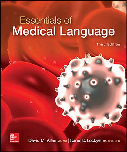 Essentials of Medical Language (P.S. Health Occupations) 3-edition (PDF Instant Download)