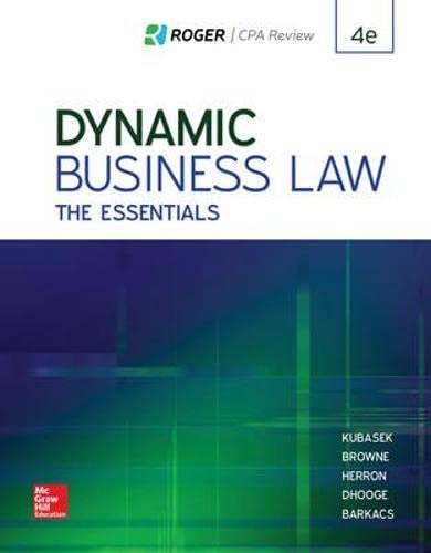 Dynamic Business Law The Essentials 4th Edition (PDF Instant Download)