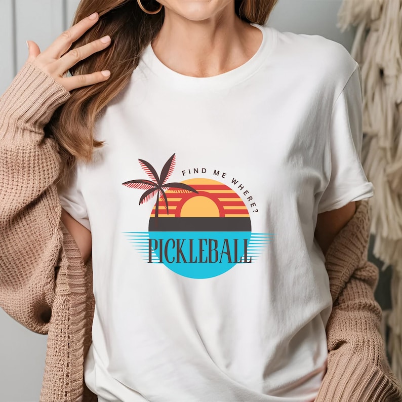 Find Me Where Pickleball T Shirt, Pickleball Shirts, Retro Pickleball Tees, Pickleball Crewneck, Game Day Shirt, Beach Shirt With Neck LabelFind Me Where Pickleball T Shirt, Pickleball Shirts, Retro Pickleball Tees, Pickleball Crewneck, Game Day Shirt, Beach Shirt With Neck Label