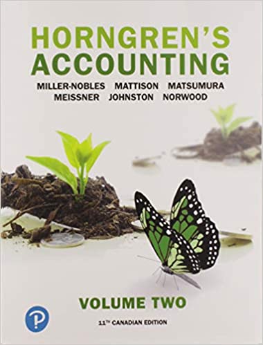 Horngren's Accounting, Volume 2, Eleventh Canadian Edition 11th Edition (PDF Instant Download)
