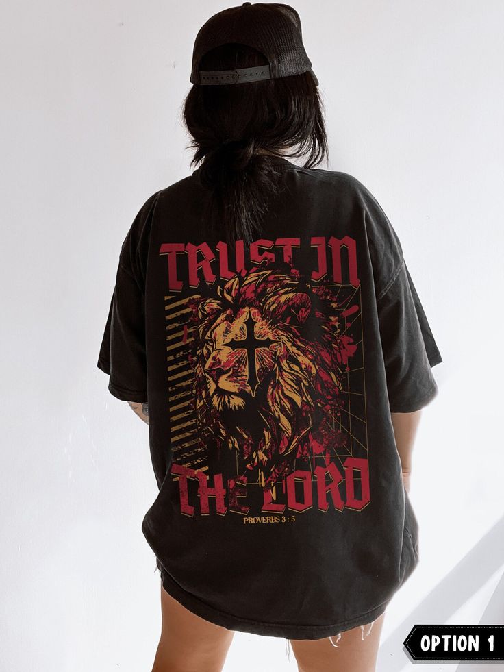 Trust in the Lord Shirt Christian Streetwear Christian Crewneck Faith Based Christian Merch Christian Clothes Made to Worship Jesus Clothes