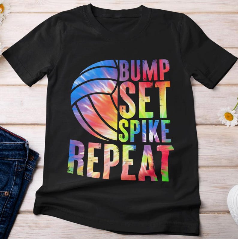 Volleyball Shirt, Volleyball Sports Lovers T-shirt, Bump Set Spike Repeat Volleyball Shirt, Volleyball Player Women Men Cute ShirtVolleyball Shirt, Volleyball Sports Lovers T-shirt, Bump Set Spike Repeat Volleyball Shirt, Volleyball Player Women Men Cute Shirt For Men And Women