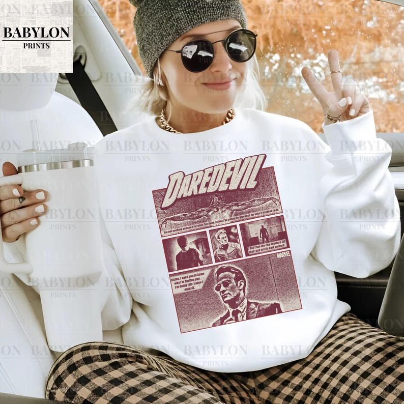 Marvel Daredevil T-Shirt Matt Murdock MCU Fan Gifts Disneyland Family Matching Shirt Marvel Comics sweatshirt Daredevil Born Again show teeMarvel Daredevil T-Shirt Matt Murdock MCU Fan Gifts Disneyland Family Matching Shirt Marvel Comics sweatshirt Daredevil Born Again show tee