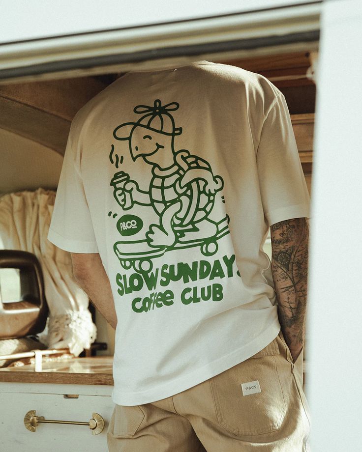 Slow Sundays T-Shirt ‚Äö√Ñ√¨ Off White