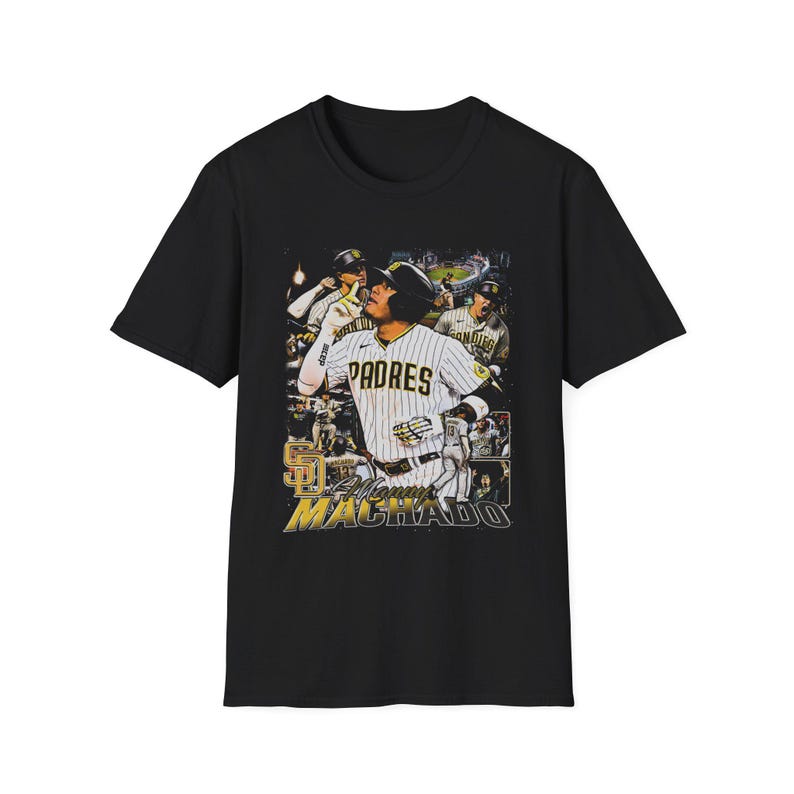Limited Manny Machado Vintage T-Shirt, Unisex Softstyle T-Shirt, Gift For Woman and Man Baseball Tee, Retro Style Gray Shirt, Sports Fan