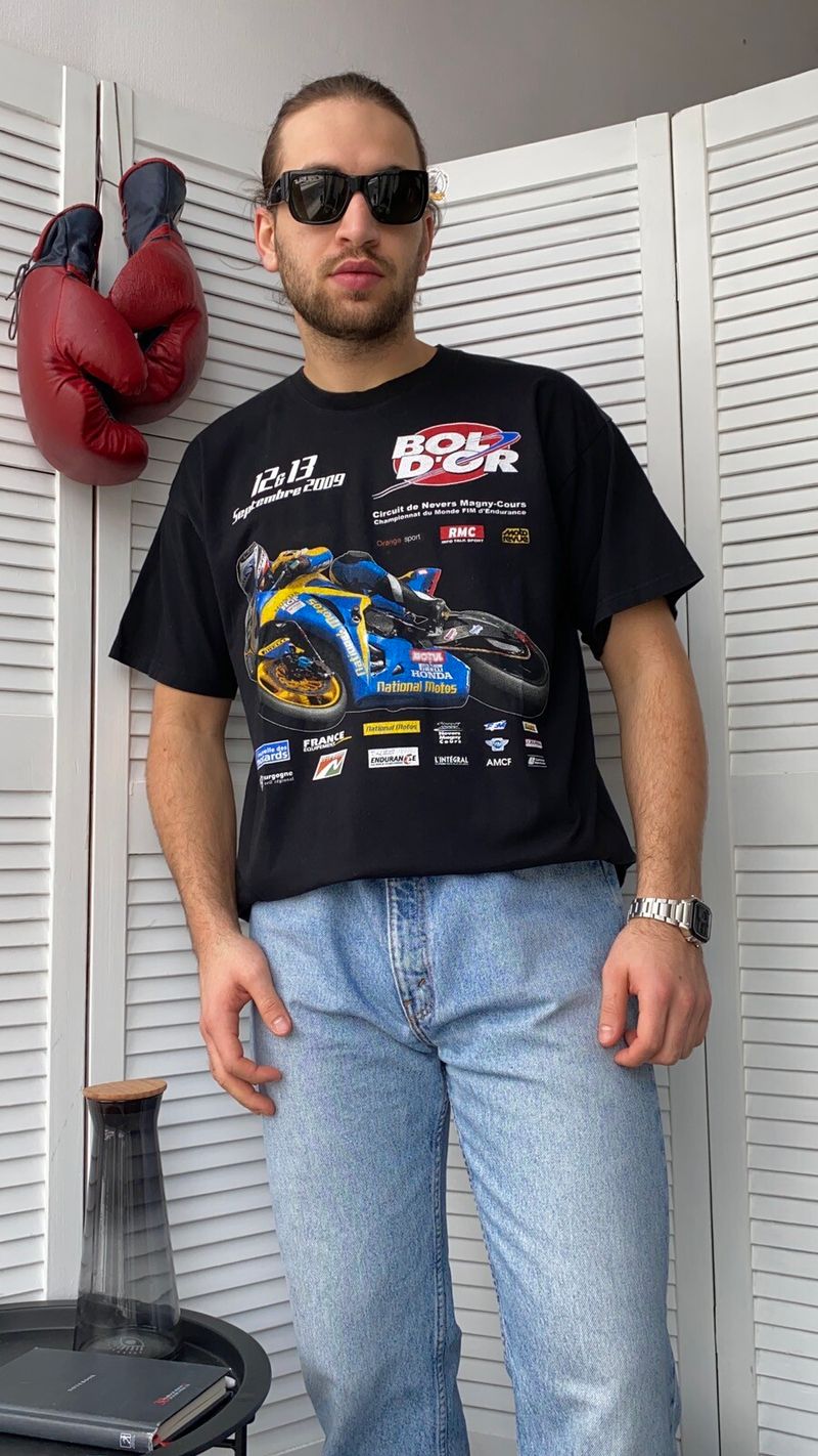 Vintage 00s Honda Moto Racing Y2K Tshirt, Shirt Outfit, Gift For Men, Gift For Women