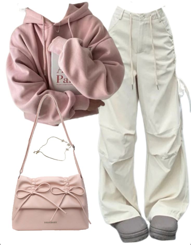 OOTD: Cropped Hoodie + Cargo Pants + Color Leather Shoulder Bag For Men And Women