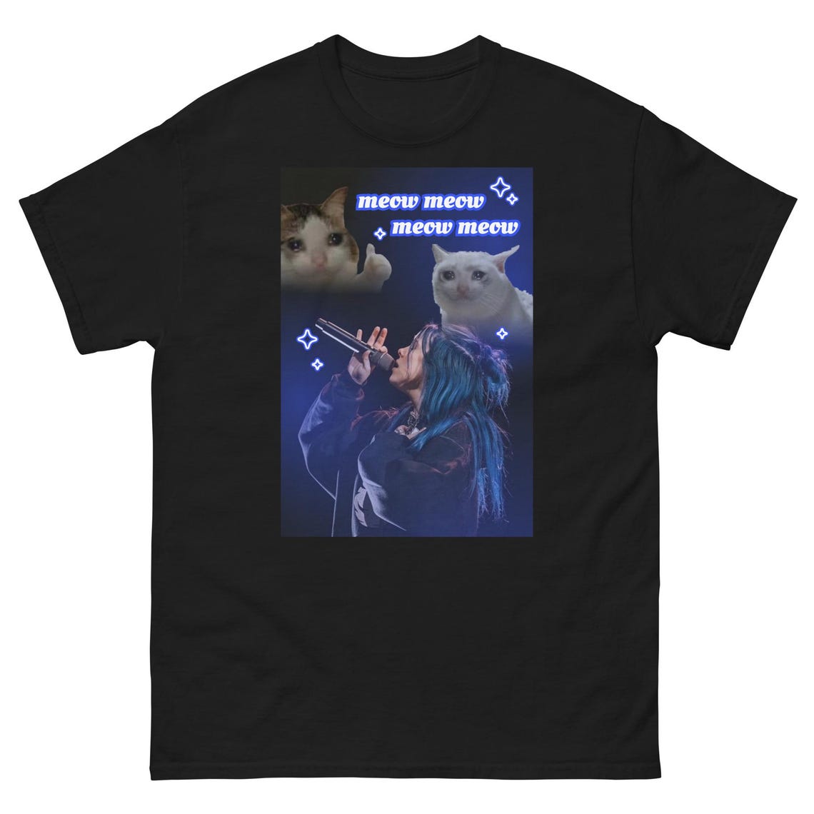 Meow Meow Meow Meme T-Shirt, What Was I Made For? Inspired, Funny T-Shirts, Meme Shirts, Funny Brainrot Tee, Silly Cat HumorMeow Meow Meow Meme T-Shirt, What Was I Made For? Inspired, Funny T-Shirts, Meme Shirts, Funny Brainrot Tee, Silly Cat Humor