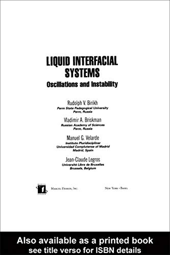 Liquid Interfacial Systems (Surfactant Science) 1 Edition (PDF Instant Download)