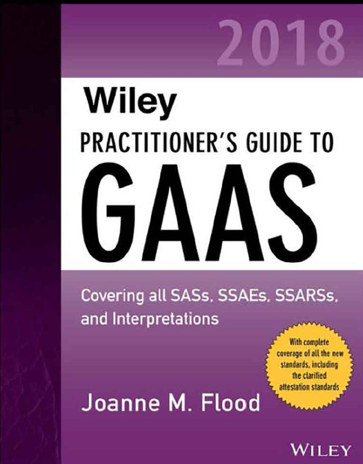 Practitioner's Guide to GAAS 2018 Joanne Flood
