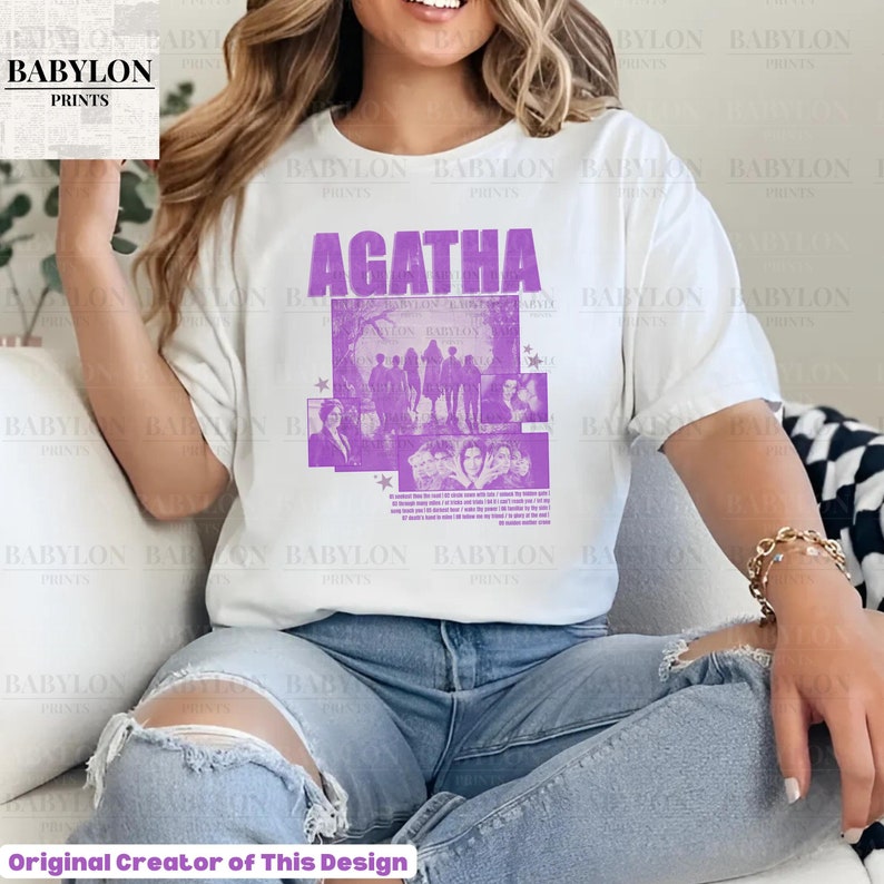 Vintage Agatha Harkness T Shirt Marvel Show Disney Sweatshirt Wandavision Shirt Gift Agatha All Along TShirt Agatha All Along Show Witch Tee For Men And Women