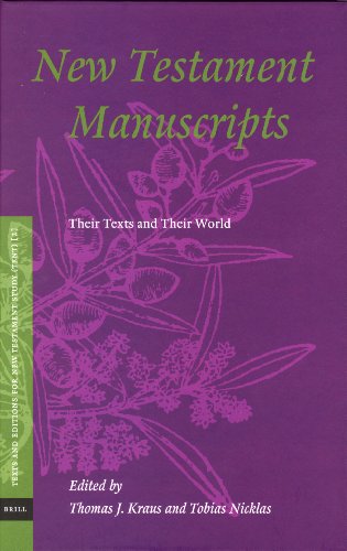 New Testament Manuscripts: Their Texts and Their World (Texts and Editions for New Testament Study, V. 2)  Edition (PDF Instant Download)